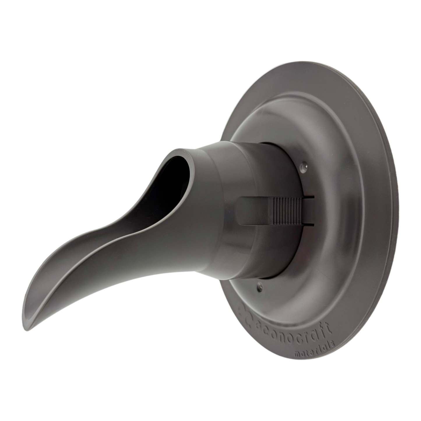Plastic Downspout Nozzle & Self-Locking Escutcheon Plate