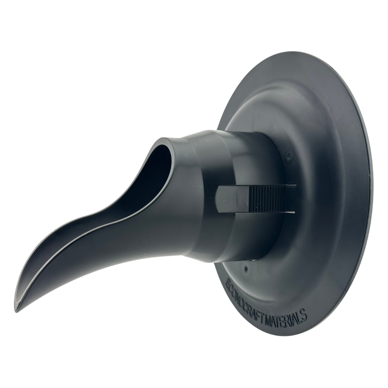 LokPlate™ Plastic Downspout Nozzle & Self-Locking Escutcheon Plate