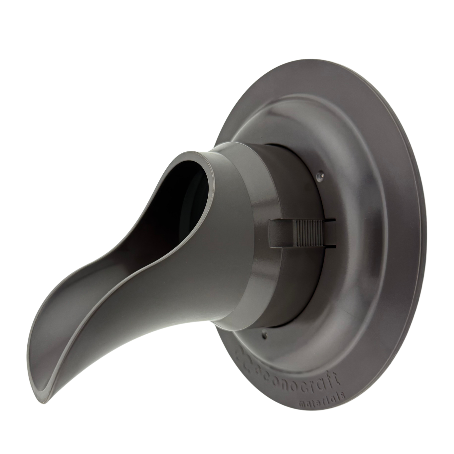 Plastic Downspout Nozzle & Self-Locking Escutcheon Plate