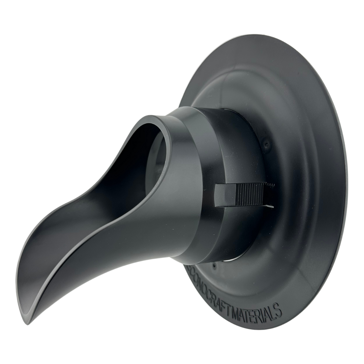 LokPlate™ Plastic Downspout Nozzle & Self-Locking Escutcheon Plate
