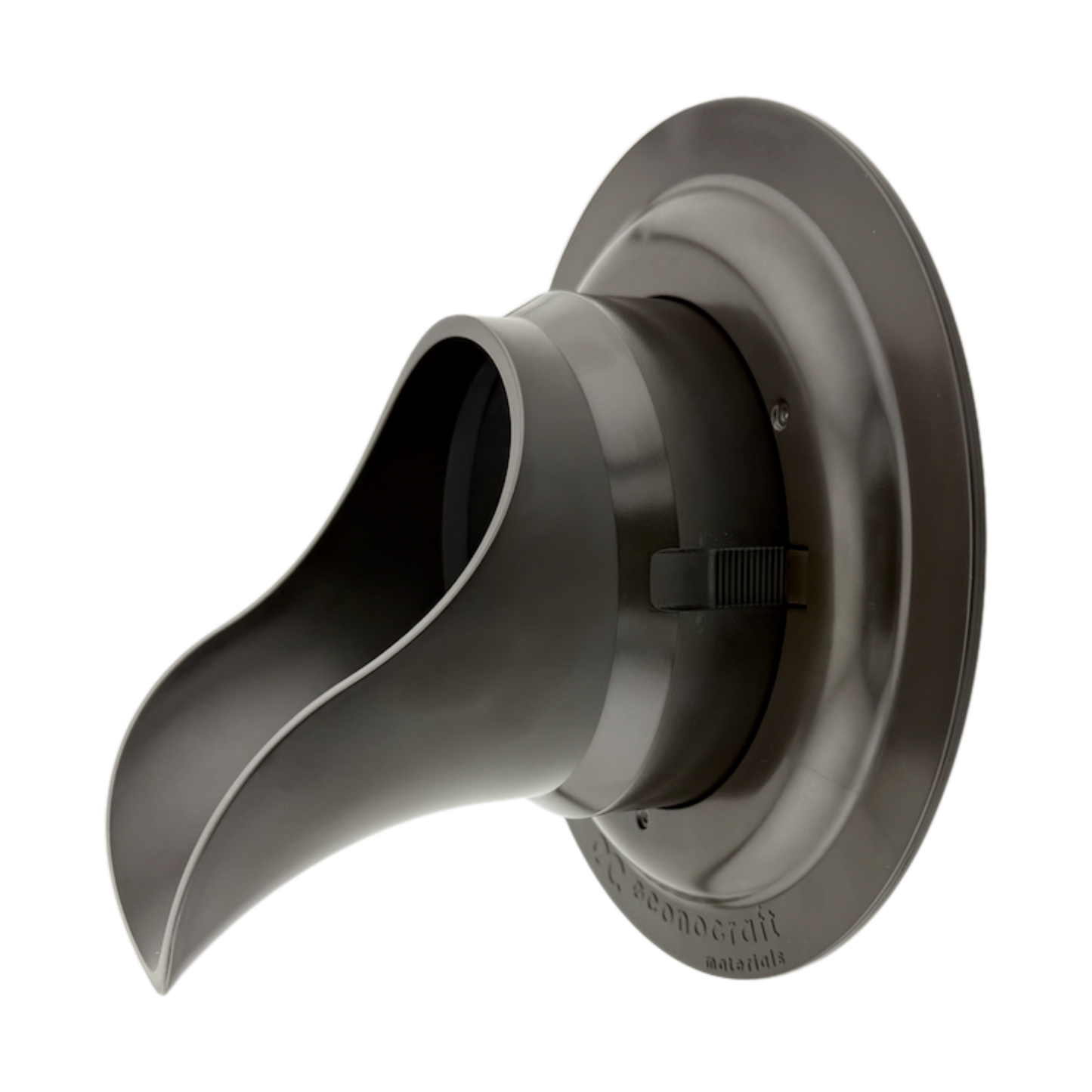 LokPlate™ Plastic Downspout Nozzle & Self-Locking Escutcheon Plate