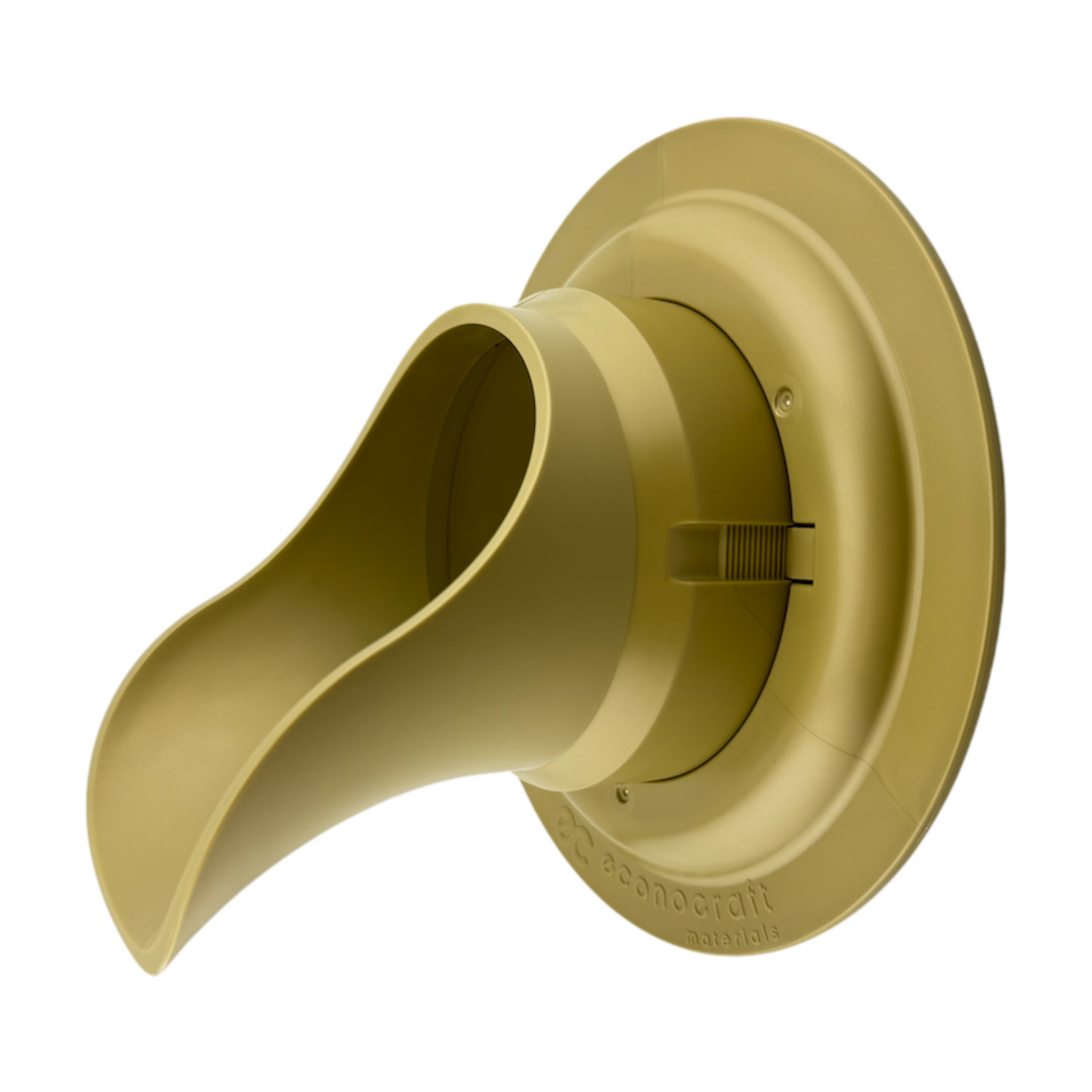 LokPlate™ Plastic Downspout Nozzle & Self-Locking Escutcheon Plate