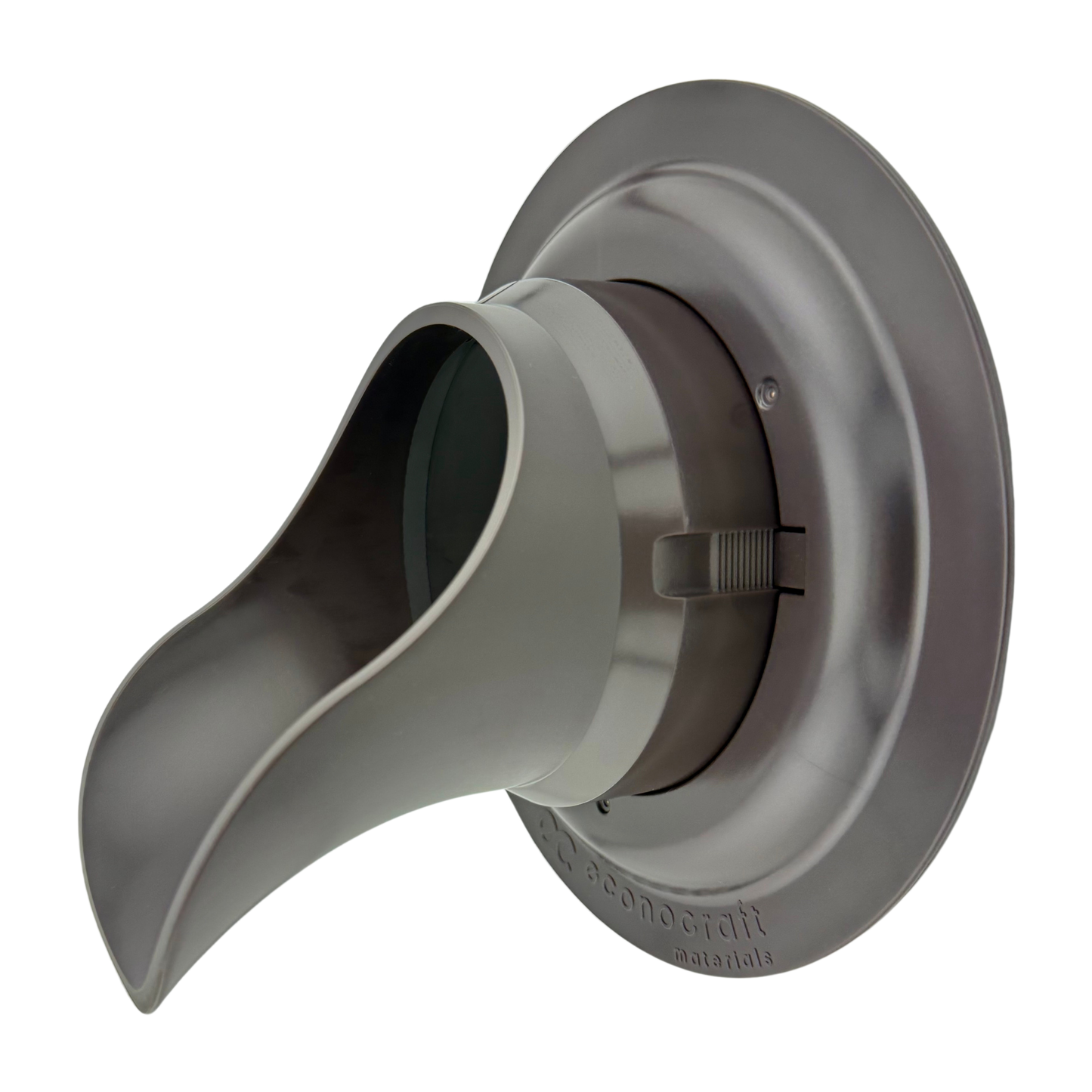 Plastic Downspout Nozzle & Self-Locking Escutcheon Plate