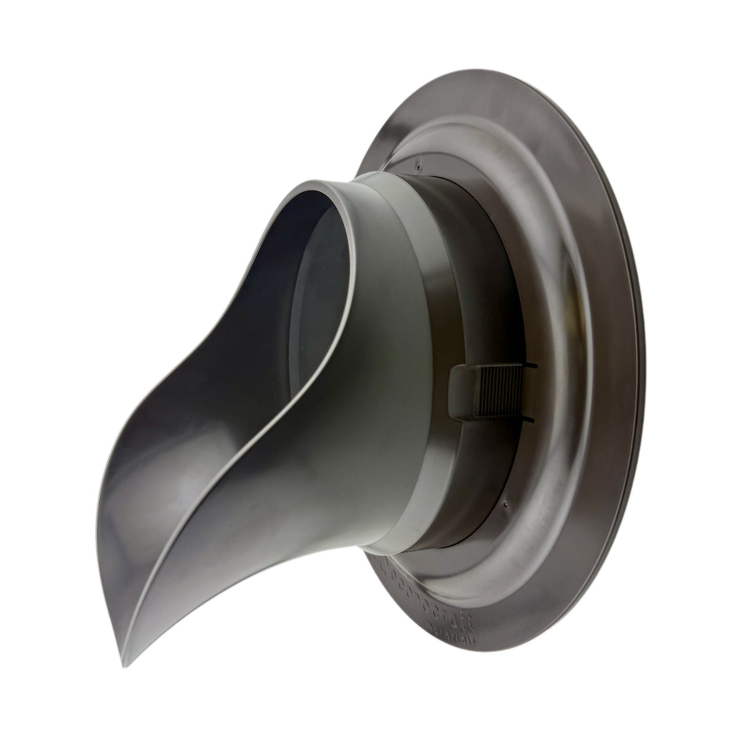 LokPlate™ Plastic Downspout Nozzle & Self-Locking Escutcheon Plate
