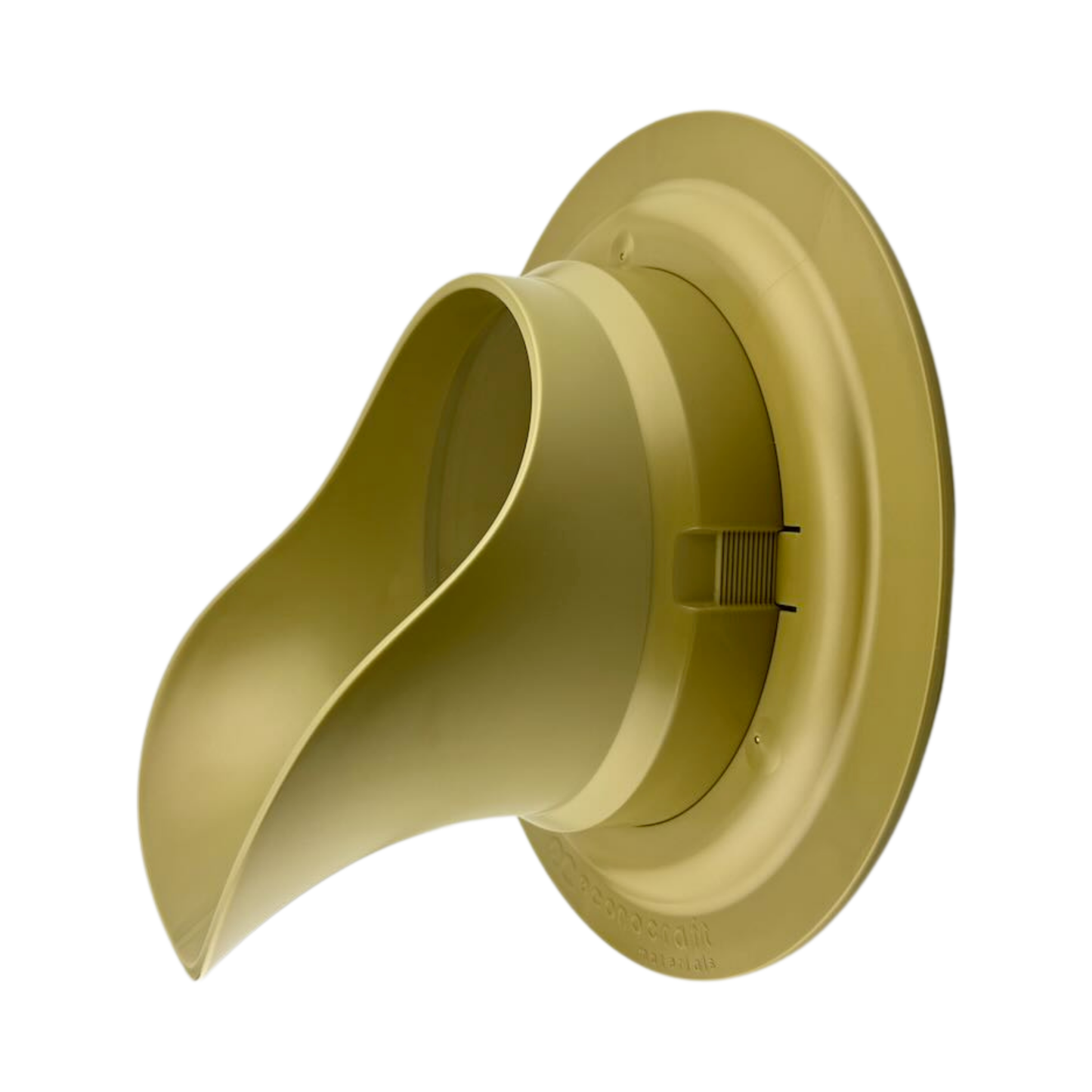 LokPlate™ Plastic Downspout Nozzle & Self-Locking Escutcheon Plate