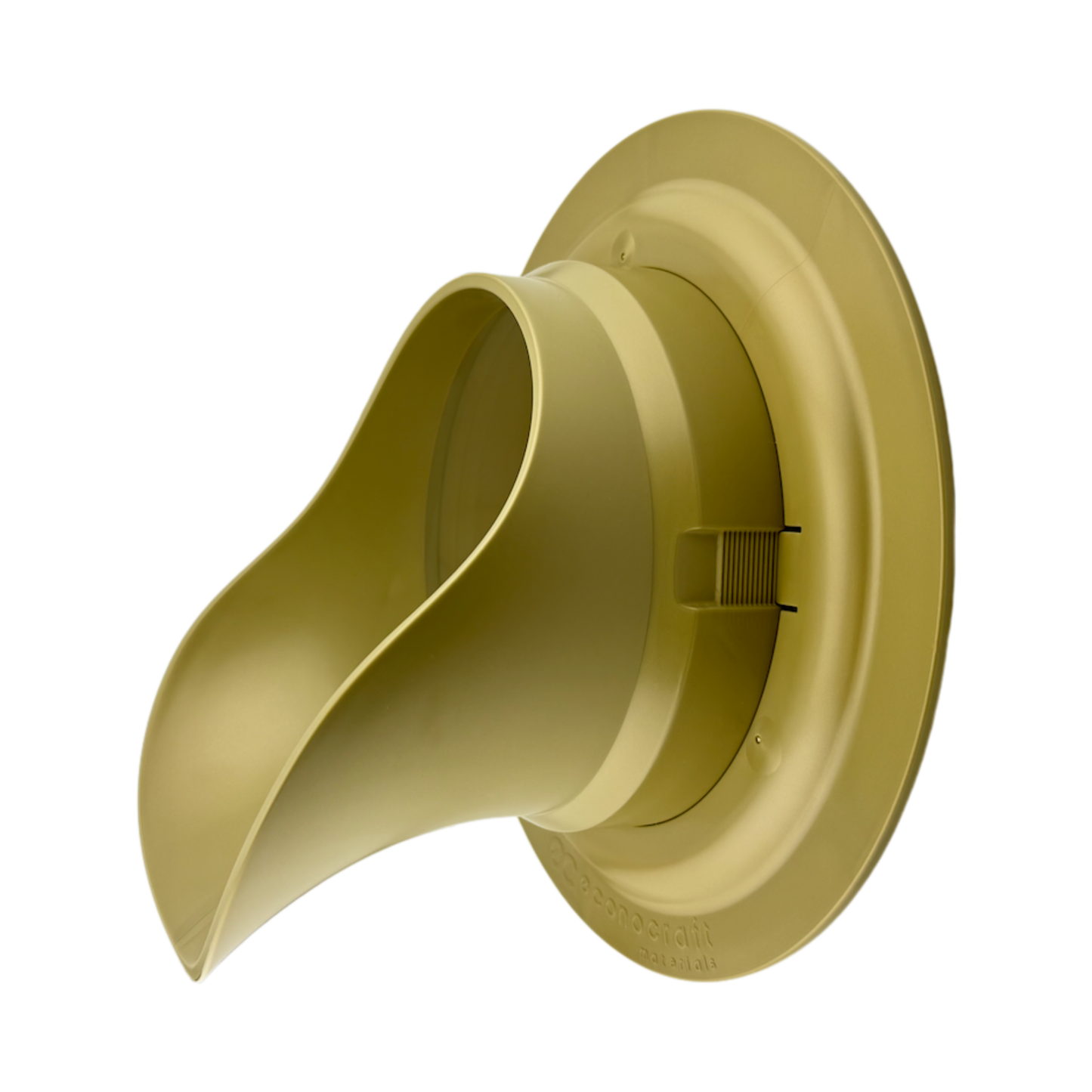 LokPlate™ Plastic Downspout Nozzle & Self-Locking Escutcheon Plate