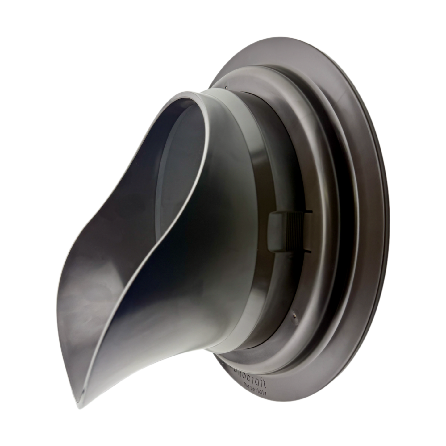 LokPlate™ Plastic Downspout Nozzle & Self-Locking Escutcheon Plate