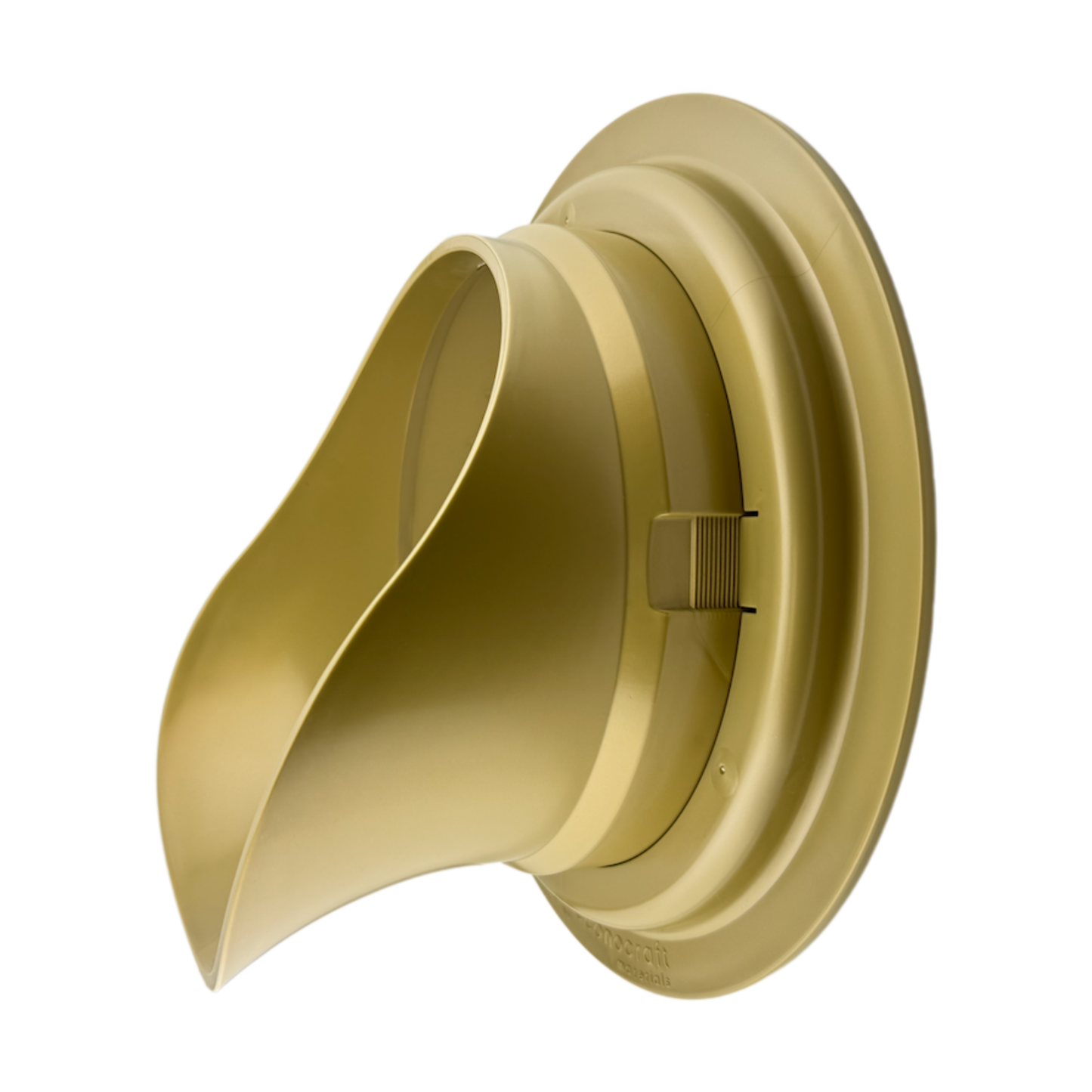 LokPlate™ Plastic Downspout Nozzle & Self-Locking Escutcheon Plate