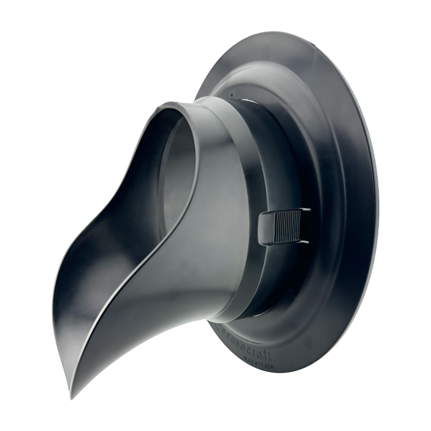 Econocraft Materials 6" Plastic Downspout Nozzle in Black