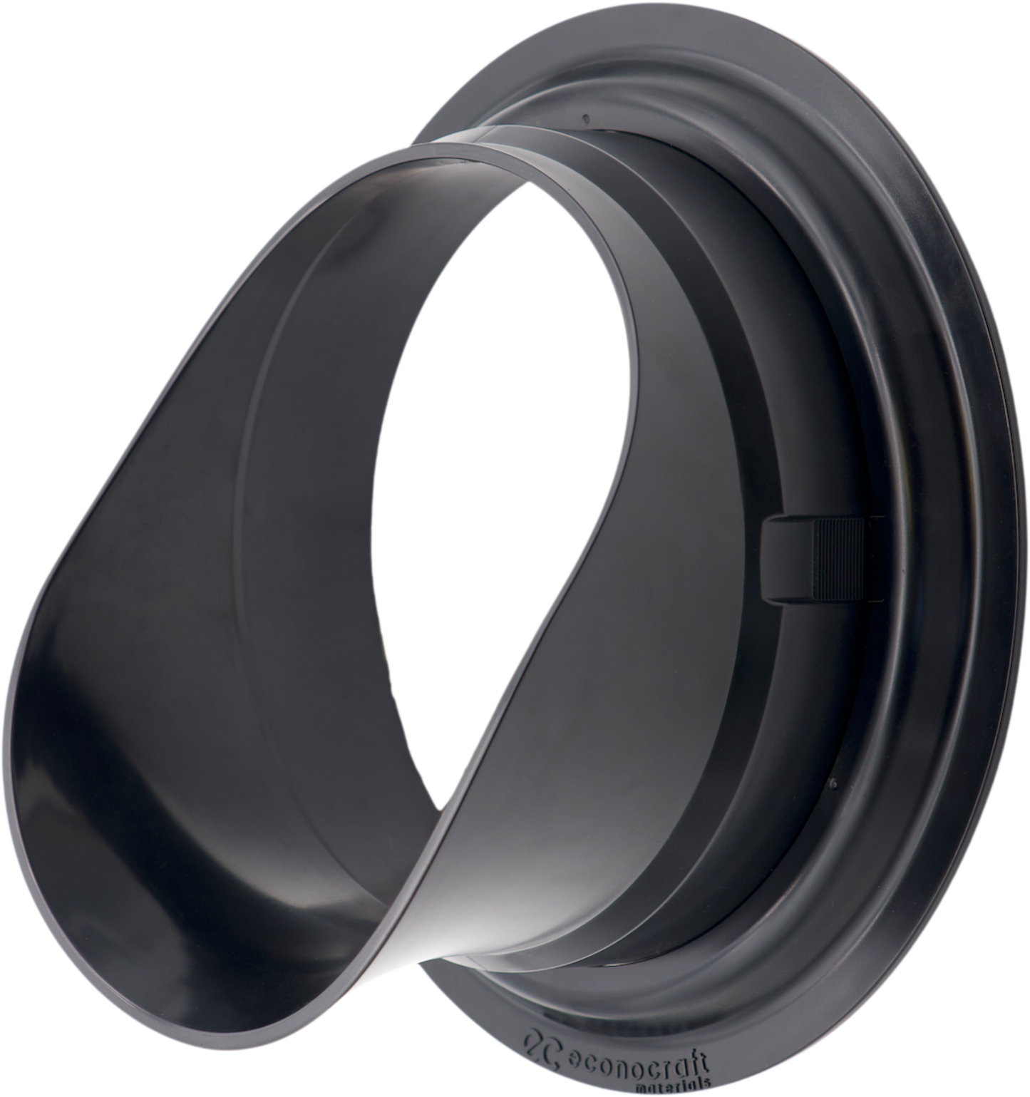 LokPlate™ Plastic Downspout Nozzle & Self-Locking Escutcheon Plate