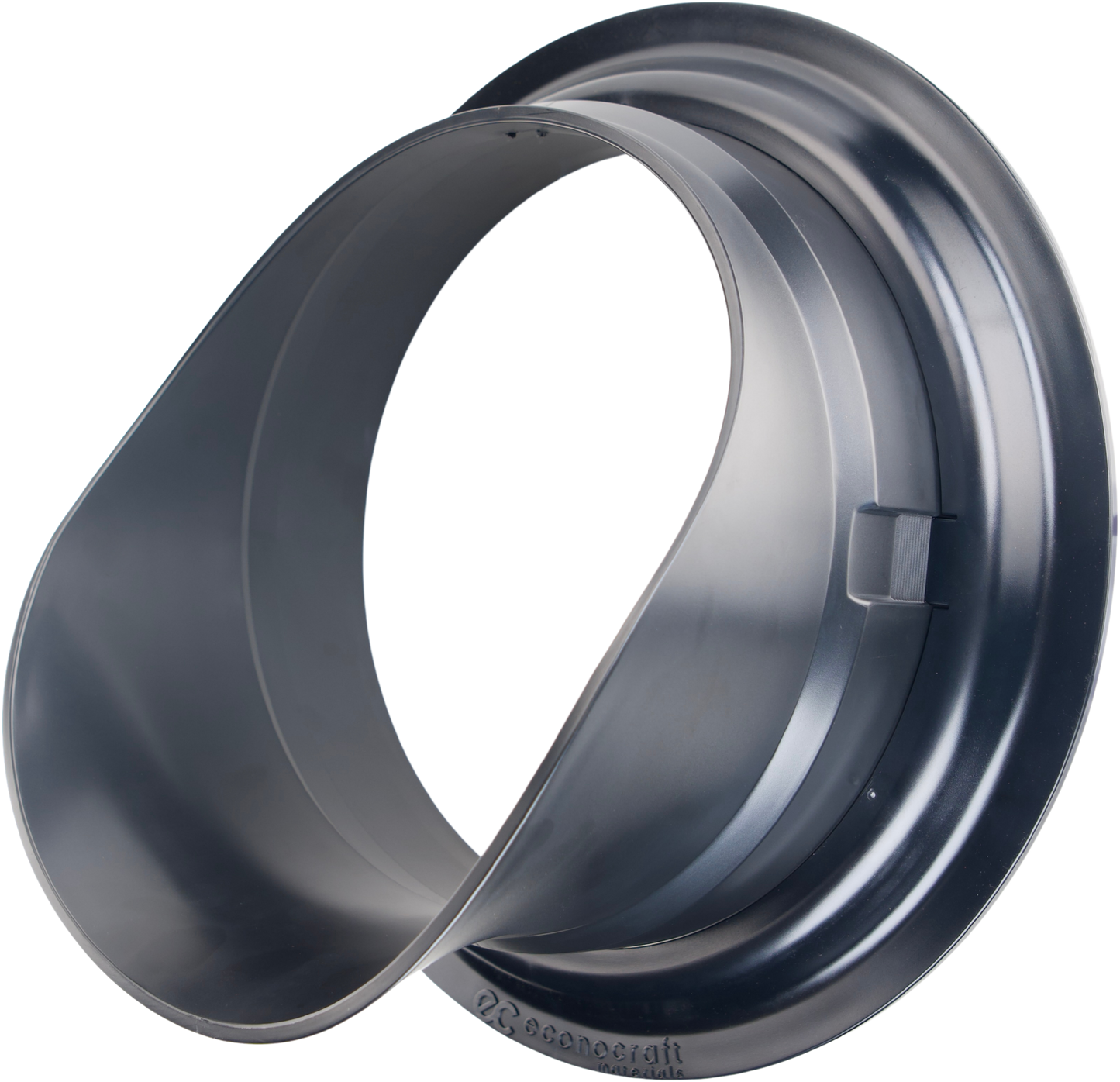 LokPlate™ Plastic Downspout Nozzle & Self-Locking Escutcheon Plate