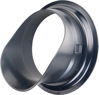 LokPlate™ Plastic Downspout Nozzle & Self-Locking Escutcheon Plate