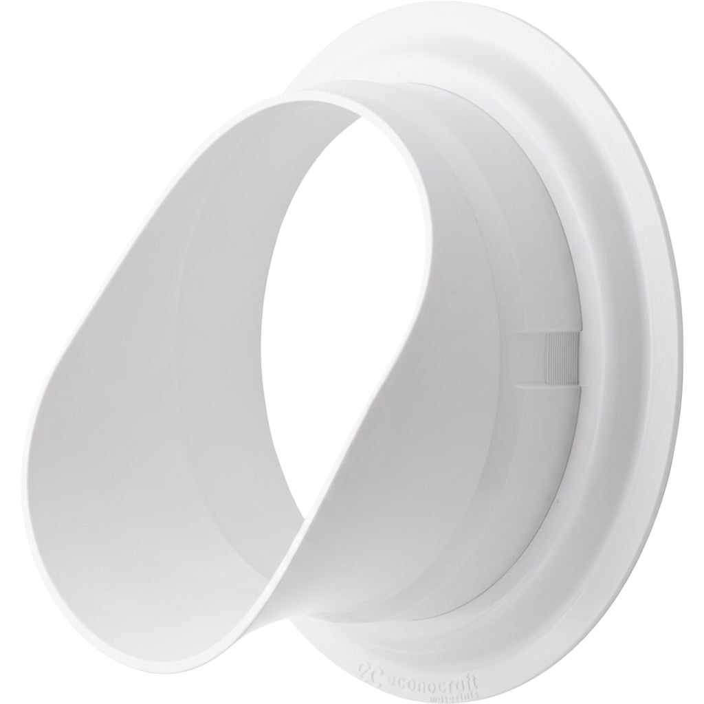 LokPlate™ Plastic Downspout Nozzle & Self-Locking Escutcheon Plate