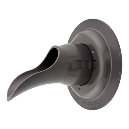 Plastic Downspout Nozzle & Self-Locking Escutcheon Plate