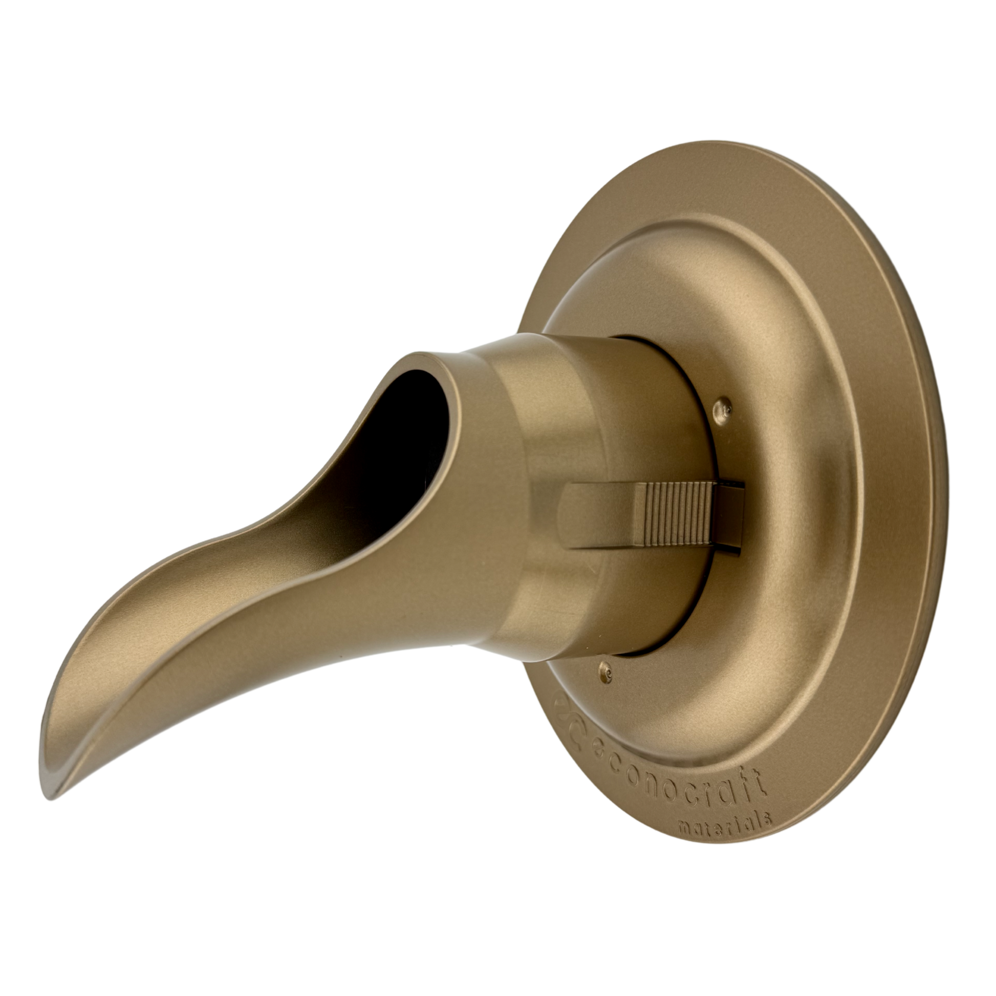 2" Plastic Downspout Nozzle in Brass Paint