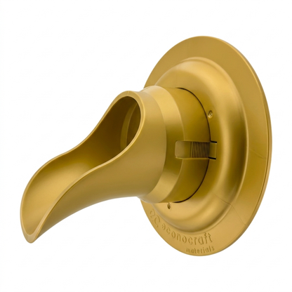 LokPlate™ Plastic Downspout Nozzle & Self-Locking Escutcheon Plate