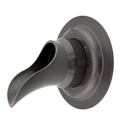 Plastic Downspout Nozzle & Self-Locking Escutcheon Plate