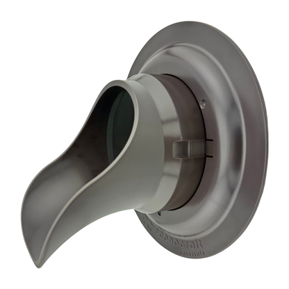 Plastic Downspout Nozzle & Self-Locking Escutcheon Plate