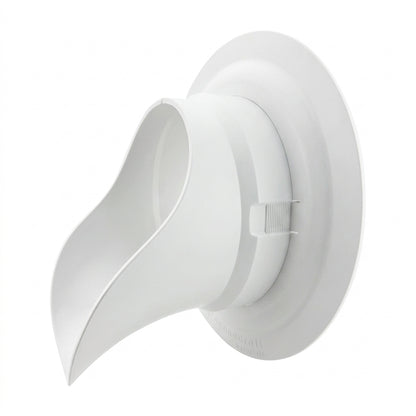 LokPlate™ Plastic Downspout Nozzle & Self-Locking Escutcheon Plate