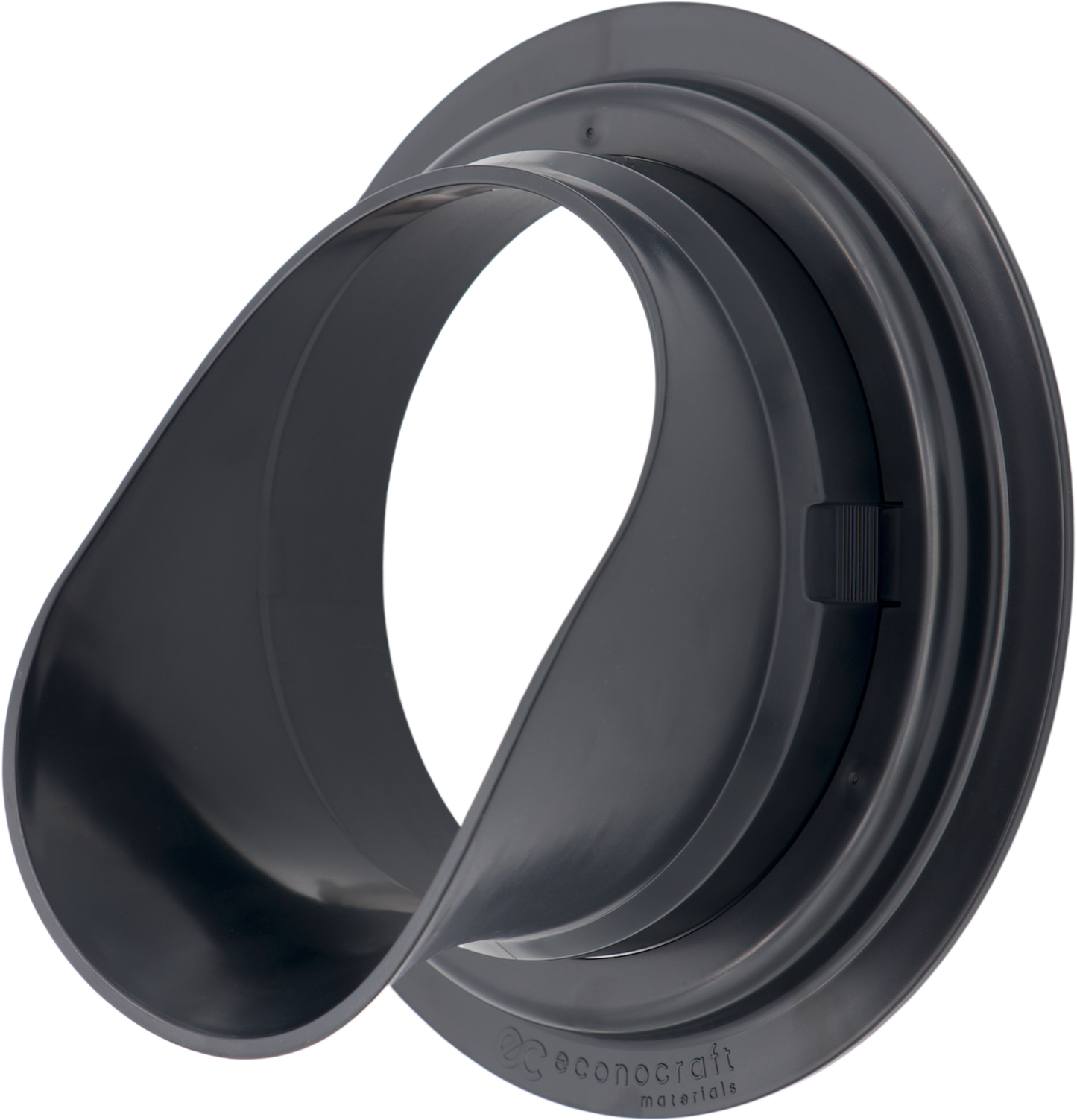 LokPlate™ Plastic Downspout Nozzle & Self-Locking Escutcheon Plate