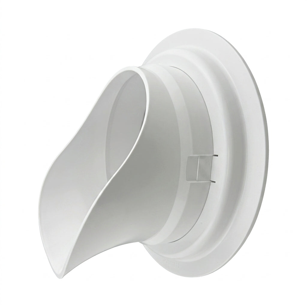 LokPlate™ Plastic Downspout Nozzle & Self-Locking Escutcheon Plate